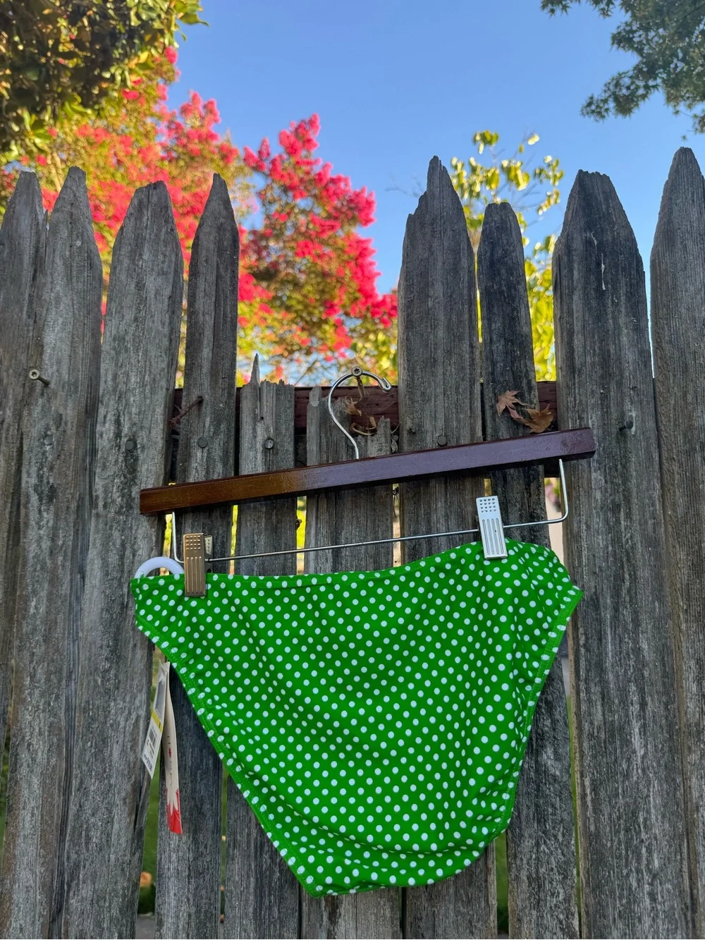 Y2K Green & White Polka Dot Tankini Set 🌼💚